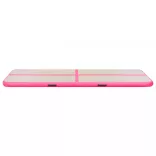 rózsaszín PVC felfújható tornaszőnyeg pumpával 300x100x10 cm