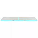 zöld PVC felfújható tornaszőnyeg pumpával 300 x 100 x 10 cm