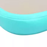 zöld PVC felfújható tornaszőnyeg pumpával 400 x 100 x 10 cm