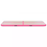 rózsaszín PVC felfújható tornaszőnyeg pumpával 500x100x10 cm