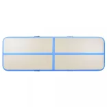 kék PVC felfújható tornaszőnyeg pumpával 500 x 100 x 10 cm