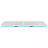 zöld PVC felfújható tornaszőnyeg pumpával 500 x 100 x 10 cm