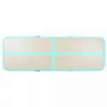 zöld PVC felfújható tornaszőnyeg pumpával 700 x 100 x 10 cm