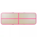 rózsaszín PVC felfújható tornaszőnyeg pumpával 800x100x10 cm