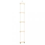 tömör fa és polietilén kötéllétra gyerekeknek 30 x 168 cm