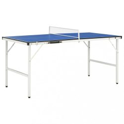 kék pingpongasztal hálóval 152 x 76 x 66 cm