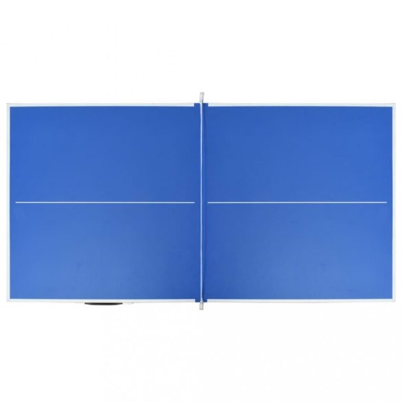 1,5 méteres kék pingpongasztal hálóval 152 x 76 x 66 cm
