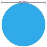 kék polietilén medencetakaró 210 cm