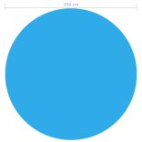 kék polietilén medencetakaró 356 cm