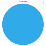 kék polietilén medencetakaró 417 cm