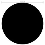 fekete polietilén medencetakaró 210 cm