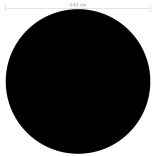 fekete polietilén medence takaró 549 cm