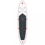piros és fehér felfújható SUP-deszka vitorlaszettel