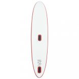 piros és fehér felfújható SUP-deszka vitorlaszettel