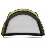 zöld rendezvénysátor LED-del és 4 oldalfallal 3,6 x 3,6 x 2,3 m