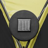 zöld rendezvénysátor LED-del és 4 oldalfallal 3,6 x 3,6 x 2,3 m