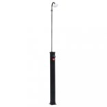 fekete napelemes kerti zuhany 215 cm 8 l