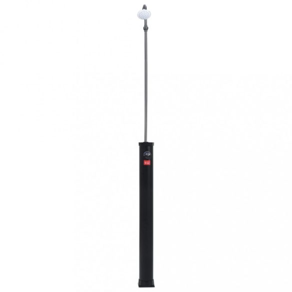 fekete napelemes kerti zuhany 215 cm 8 l