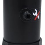 fekete napelemes kerti zuhany 215 cm 8 l