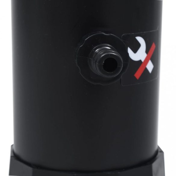 fekete napelemes kerti zuhany 215 cm 8 l