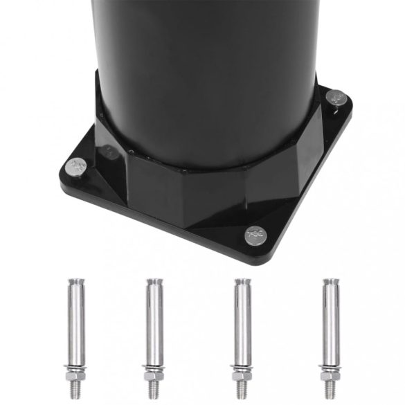 fekete napelemes kerti zuhany 215 cm 8 l