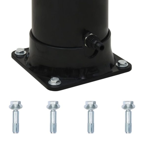 fekete szolárzuhany 214 cm 20 L