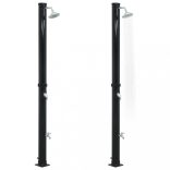 fekete szolárzuhany 220 cm 20 L