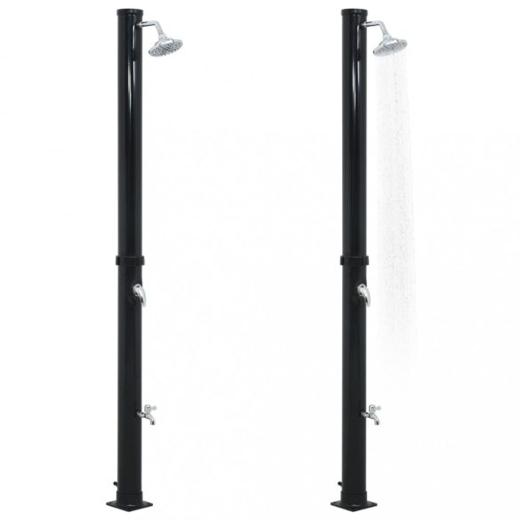 fekete szolárzuhany 220 cm 20 L