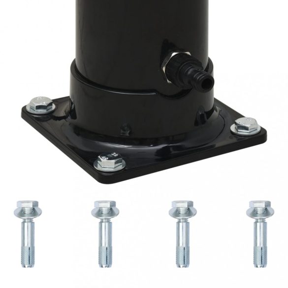 fekete szolárzuhany 220 cm 20 L