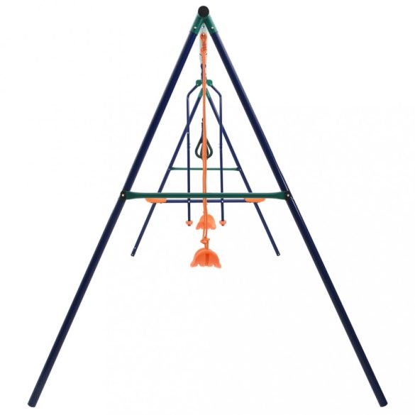 acél hintaszett tornagyűrűkkel és 4 üléssel