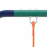 acél hintaszett tornagyűrűkkel és 4 üléssel