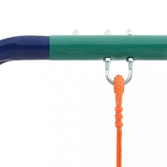 acél hintaszett tornagyűrűkkel és 4 üléssel