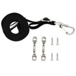 2 db szövet és rozsdamentes acél bimini tető heveder