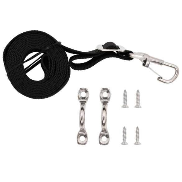 2 db szövet és rozsdamentes acél bimini tető heveder