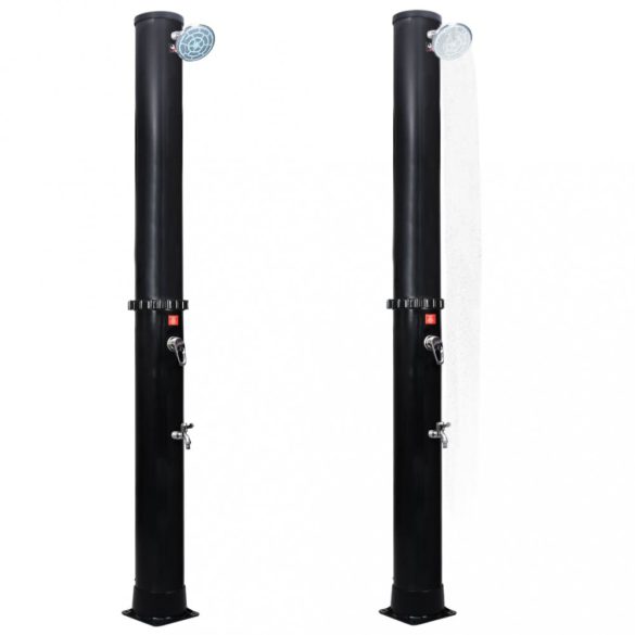 kültéri szolárzuhany zuhanyfejjel és csappal 40 L