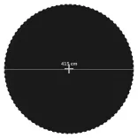 fekete szövet ugrószőnyeg kerek trambulinhoz 4,57 m