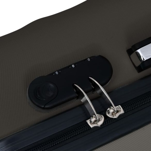 3 db antracitszürke ABS keményfalú gurulós bőrönd