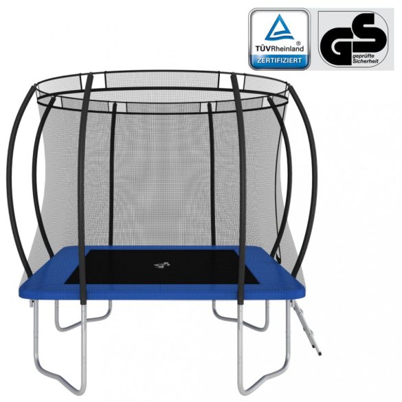négyszögű trambulinszett 335 x 244 x 90 cm 150 kg