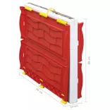 összecsukható gyerekjátszóház működő ajtóval és ablakokkal