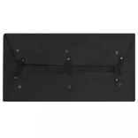 fekete szövet kerti kocsi bélés 81 x 41 x 21 cm