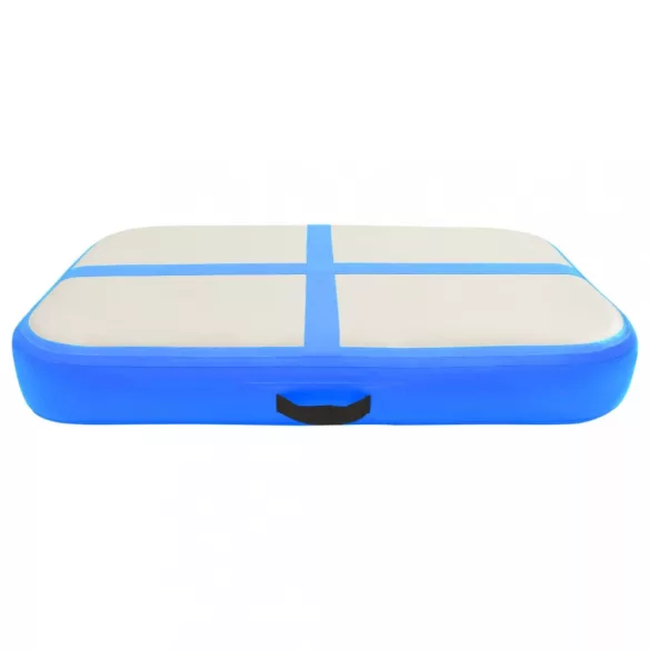 kék PVC felfújható tornamatrac pumpával 60 x 100 x 10 cm