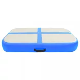 kék PVC felfújható tornamatrac pumpával 60 x 100 x 15 cm
