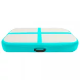 zöld PVC felfújható tornamatrac pumpával 60 x 100 x 15 cm