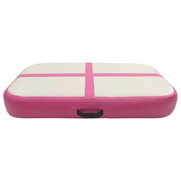 rózsaszín PVC felfújható tornamatrac pumpával 60 x 100 x 20 cm