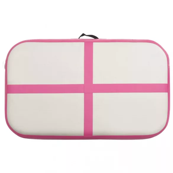 rózsaszín PVC felfújható tornamatrac pumpával 60 x 100 x 20 cm