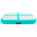 zöld PVC felfújható tornamatrac pumpával 60 x 100 x 20 cm