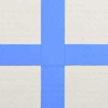 kék PVC felfújható tornamatrac pumpával 300 x 100 x 15 cm