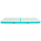 zöld PVC felfújható tornamatrac pumpával 500 x 100 x 15 cm