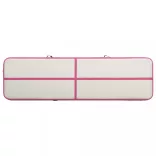 rózsaszín PVC felfújható tornamatrac pumpával 700 x 100 x 15 cm