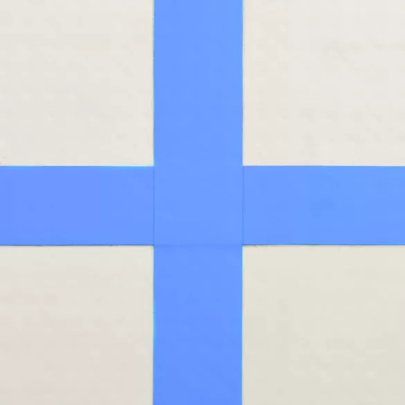 kék PVC felfújható tornamatrac pumpával 700 x 100 x 15 cm